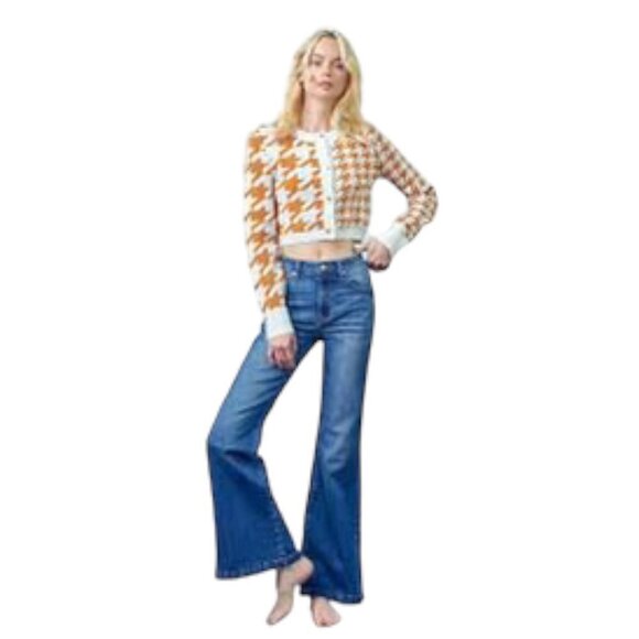 NWT Insane Gene Side Split Flare Jeans 30 - Picture 1 of 6